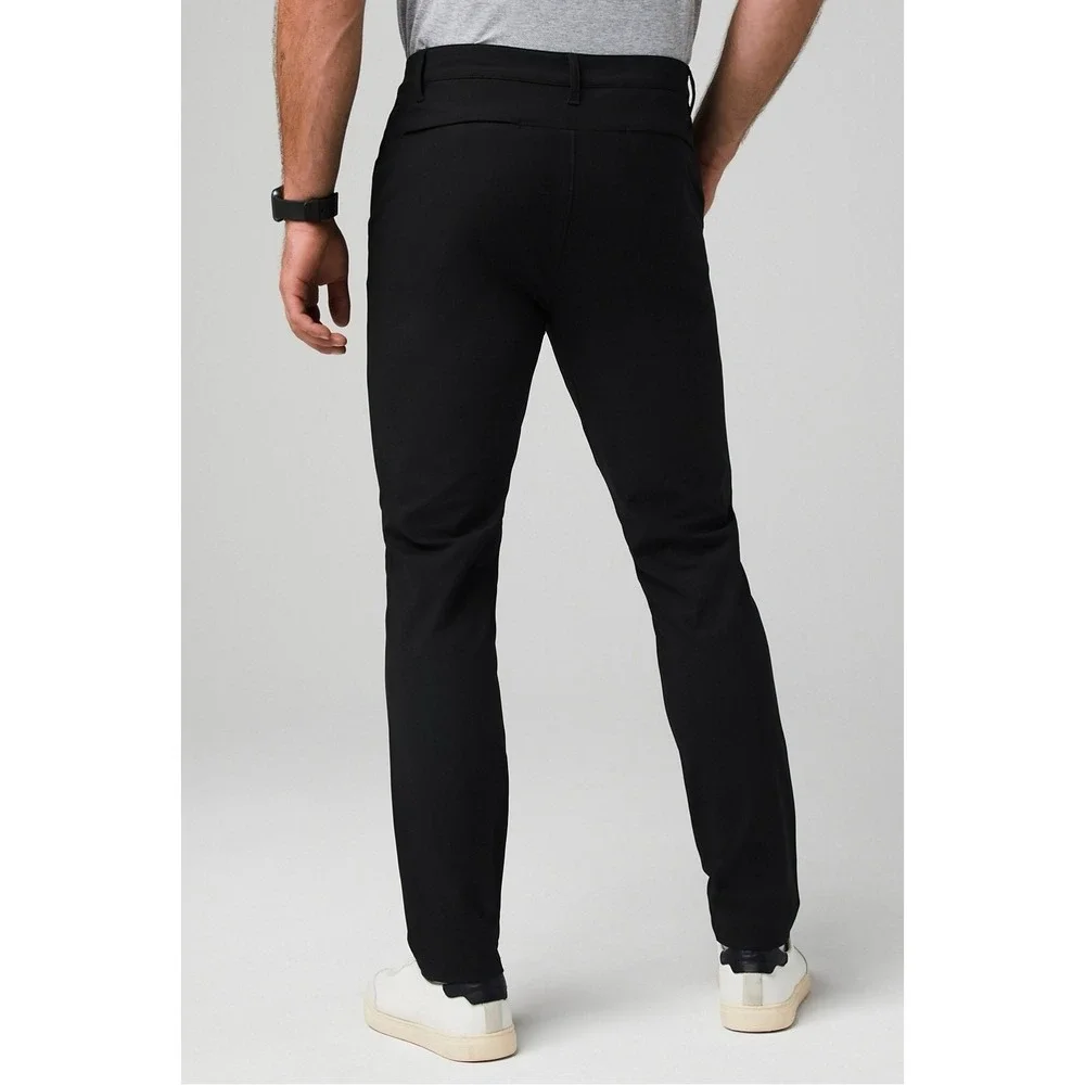 NWOT Mens Fabletics The‎ Don Slim Fit Trouser Pants - Black - Size 30